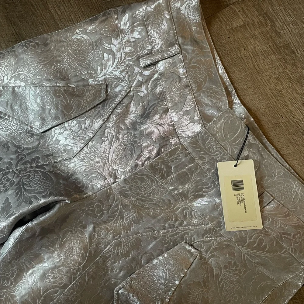 Women’s Designer Damask Print Trousers ( 12 ) - Picture 8 of 9
